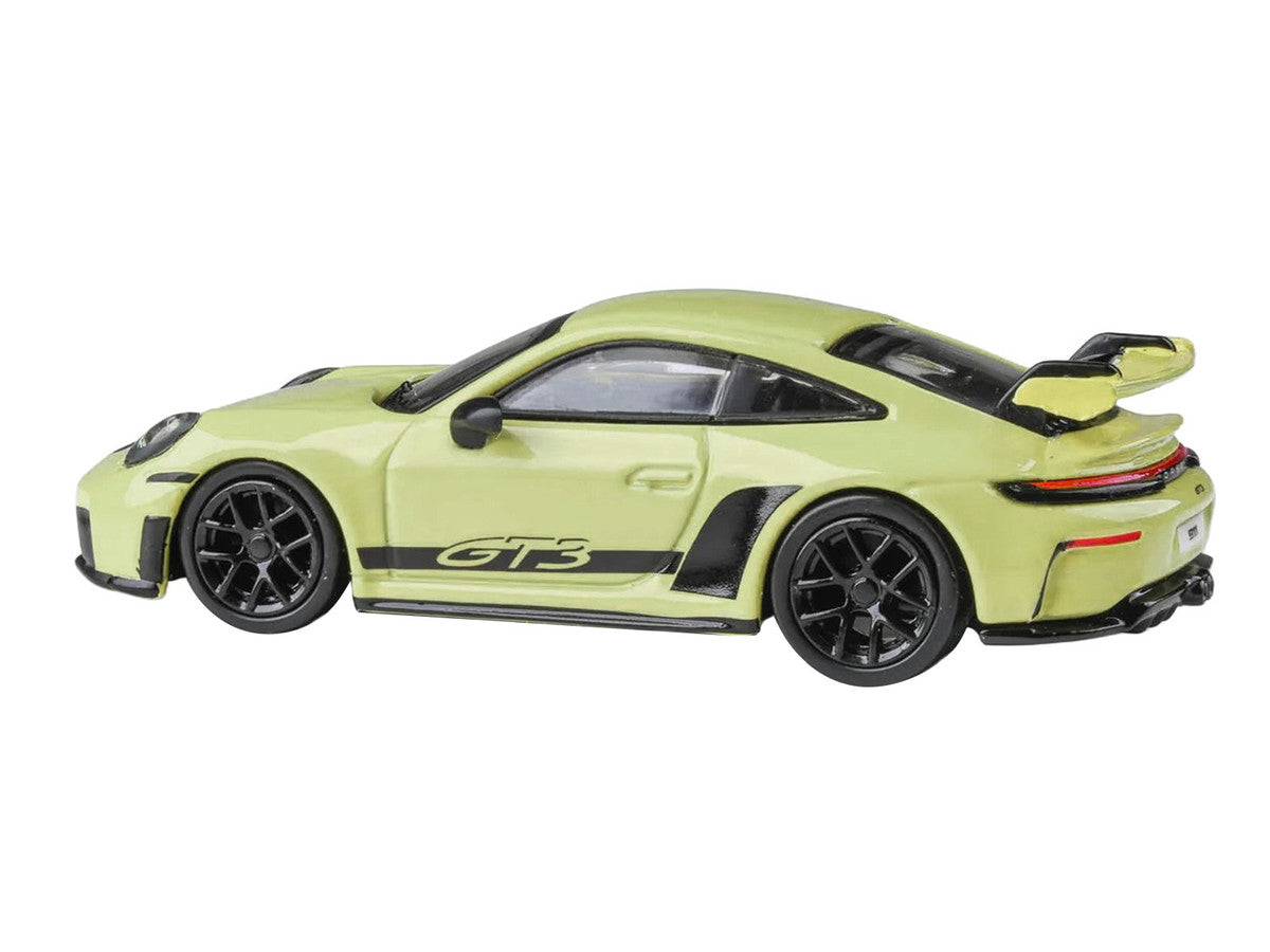 2025 Porsche 911 GT3 (992.2) Cartagena Yellow with Black Stripes 1/64 Diecast Model Car by Paragon Models