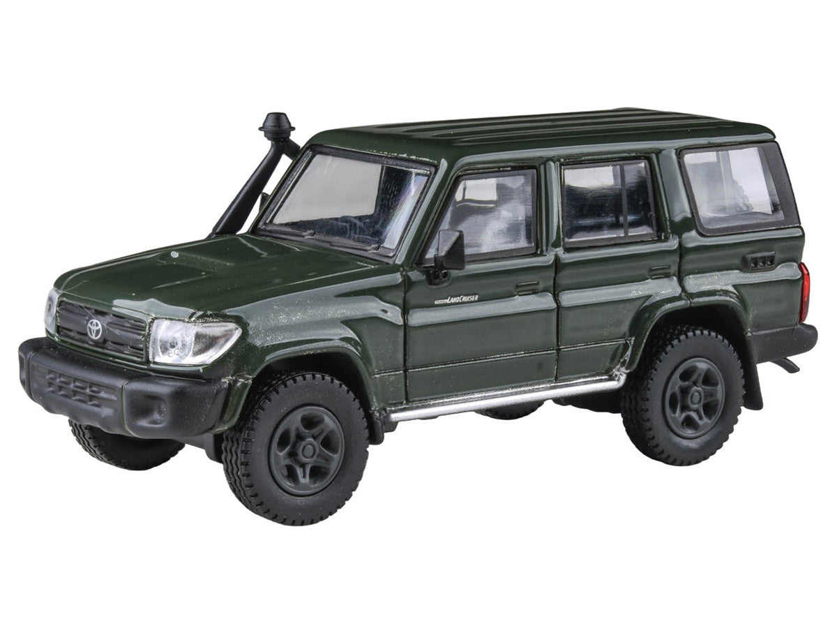 2014 Toyota Land Cruiser LC 76 Military Green 1/64 Diecast Model Car by Paragon Models