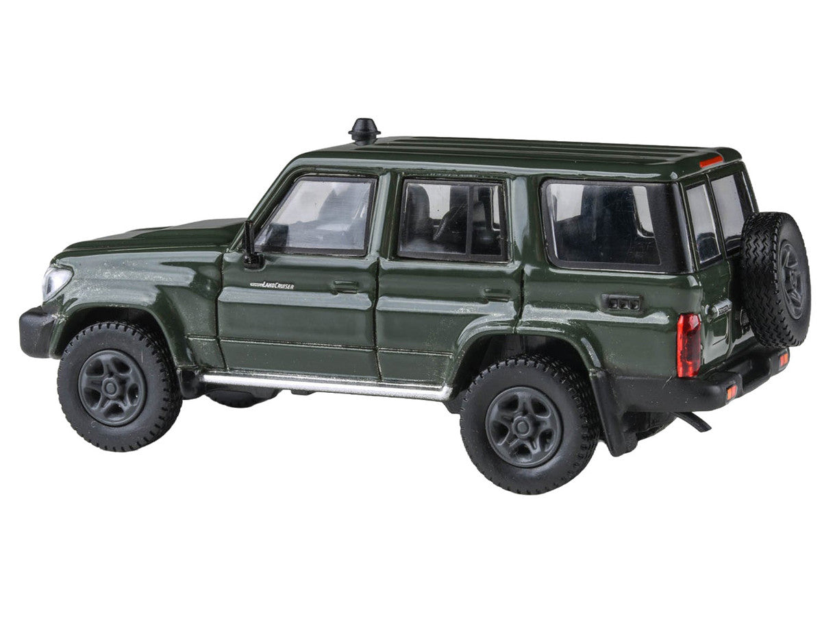2014 Toyota Land Cruiser LC 76 Military Green 1/64 Diecast Model Car by Paragon Models