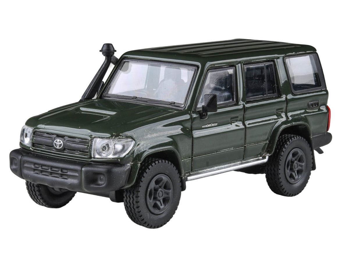 2014 Toyota Land Cruiser LC 76 Military Green 1/64 Diecast Model Car by Paragon Models