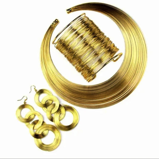 Tribal African Coil Choker