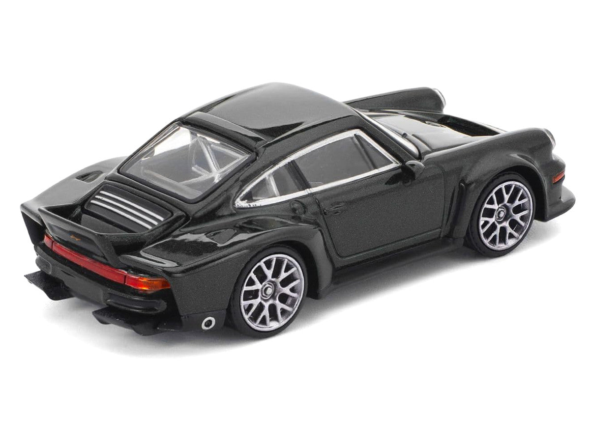 Singer DLS Turbo Black Metallic 1/64 Diecast Model Car by Pop Race