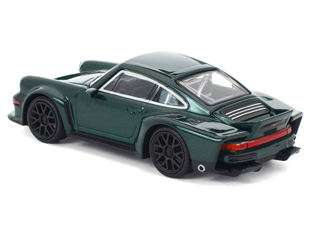 Singer DLS Turbo Green Metallic 1/64 Diecast Model Car by Pop Race