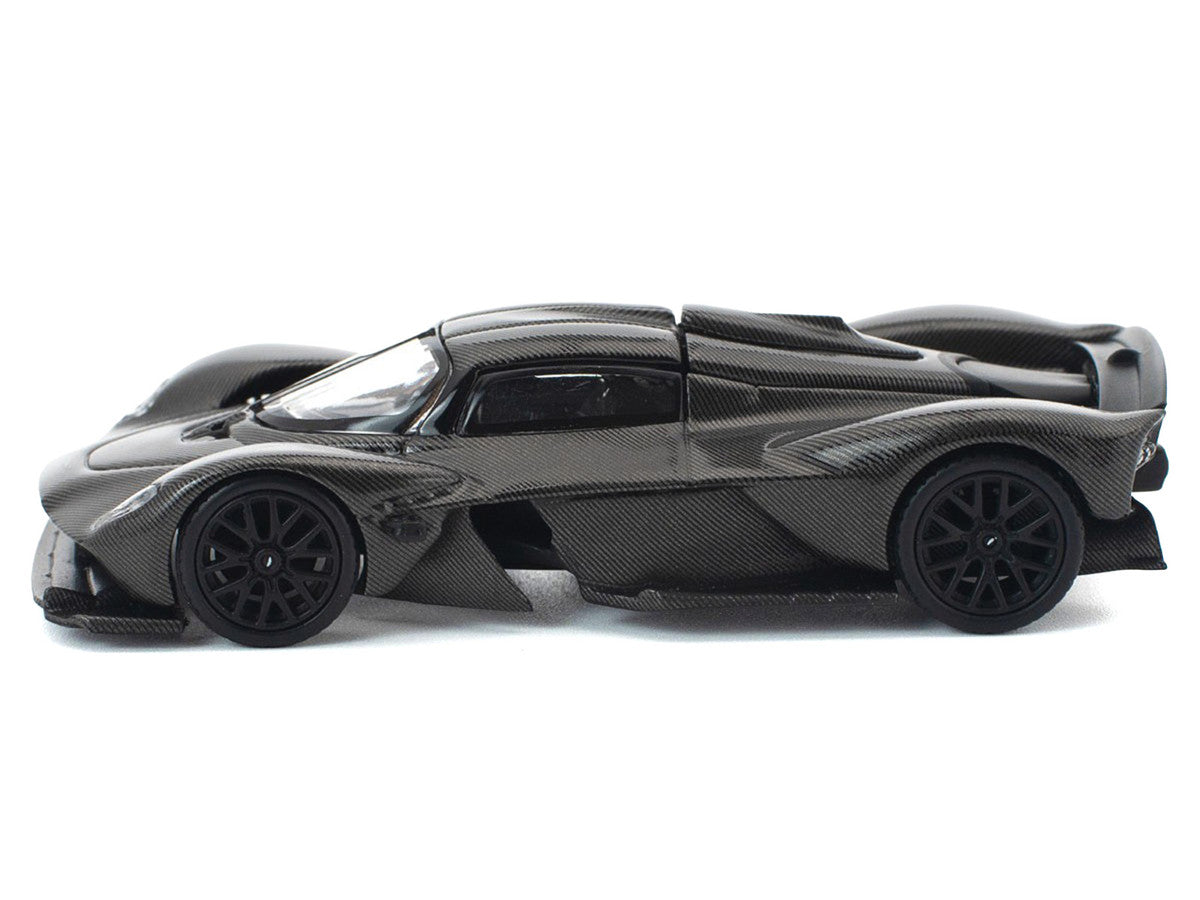 Aston Martin Valkyrie Carbon Fiber 1/64 Diecast Model Car by Pop Race