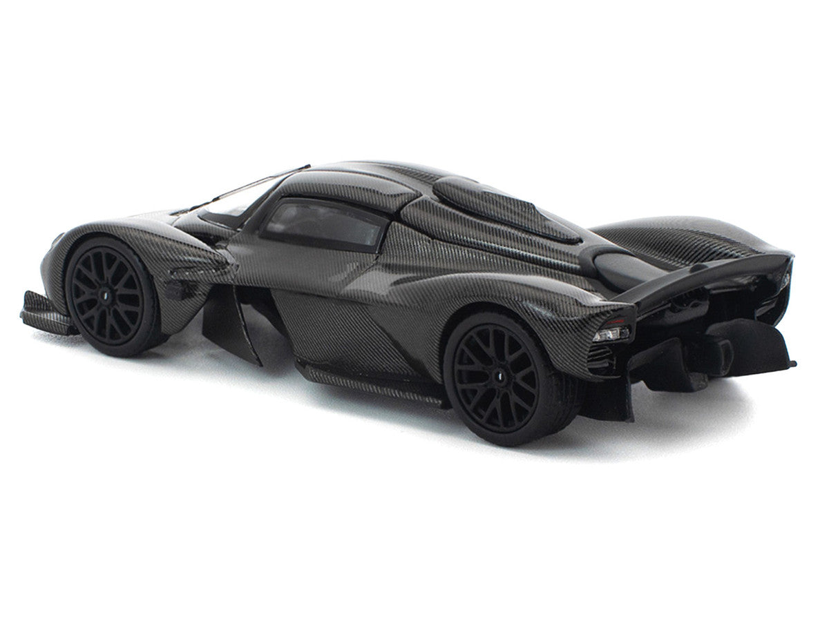 Aston Martin Valkyrie Carbon Fiber 1/64 Diecast Model Car by Pop Race