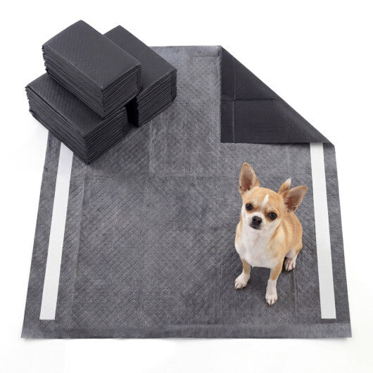24" x 24" Charcoal?Dog Pee Pads 6-Layer for Dogs-Black