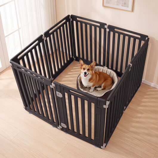 31.5" Height Indoor Outdoor Dog Playpen with 8 Panels-White