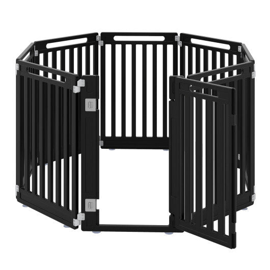 31.5" Height Indoor Outdoor Dog Playpen with 8 Panels-White