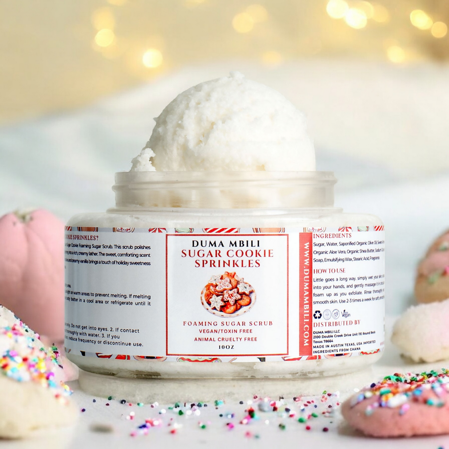 Sugar Cookie Sprinkles Foaming Sugar Scrub