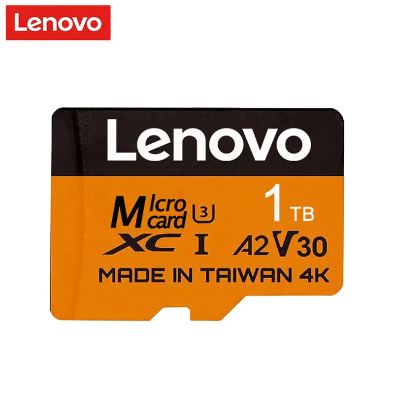 Lenovo High Speed Cartao De Memoria U3 V30 UHS-1 Class 10 Storage Card 1TB 512GB Micro SD Card Flash Cards For Nintendo Switch