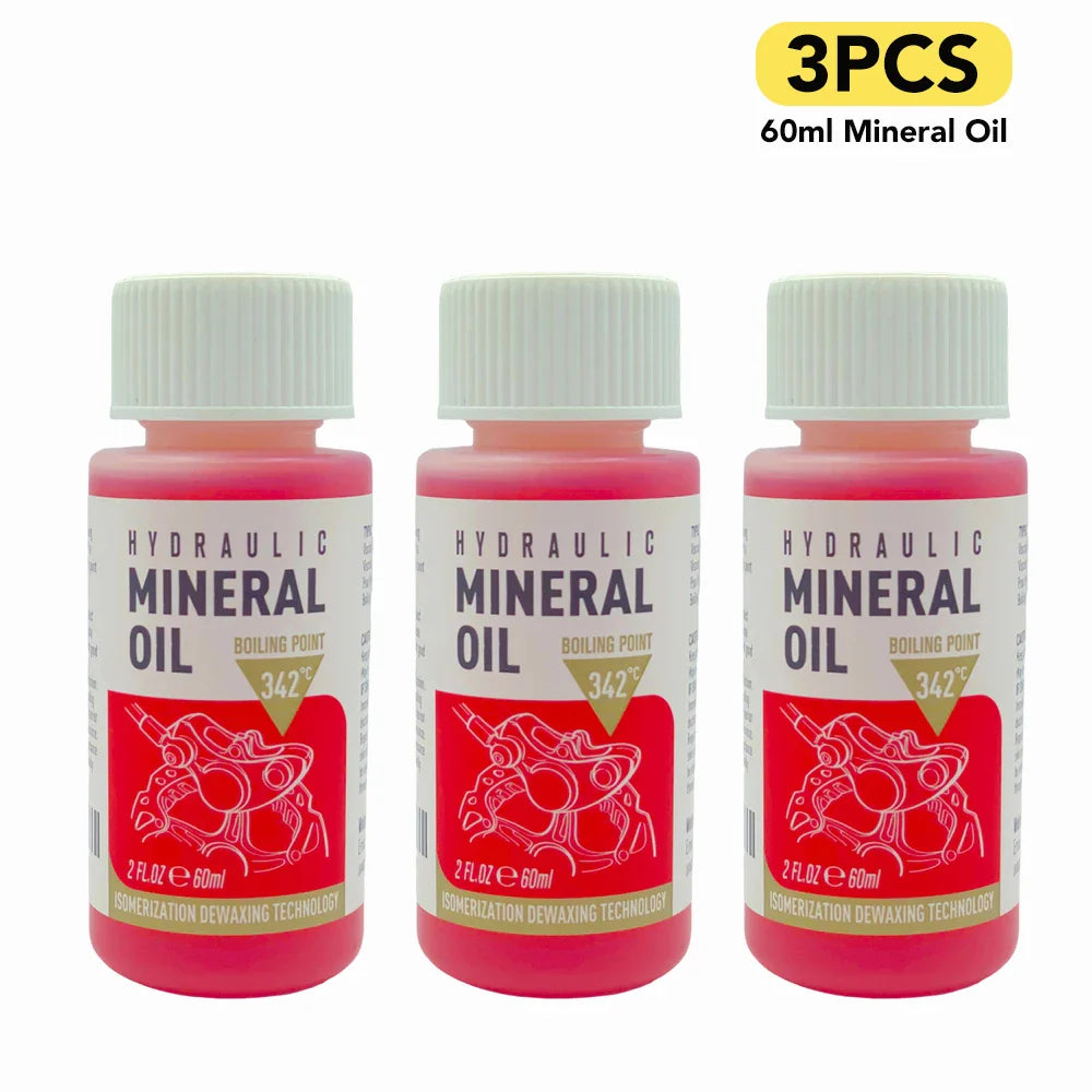 Bicycle Brake Mineral Oil 60ML Bike Hydraulic Disc Brake Oil Bleed Kit For SHIMANO TEKTRO SRAM NUTT Series Brake Repair Tools