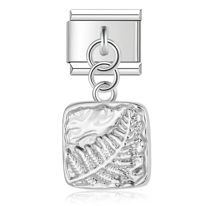 Hapiship 9mm Width Original Daisy Unicorn Angel Cup Santa Claus Italian Charm Fit Bracelet Stainless Steel Jewelry Making DJ050