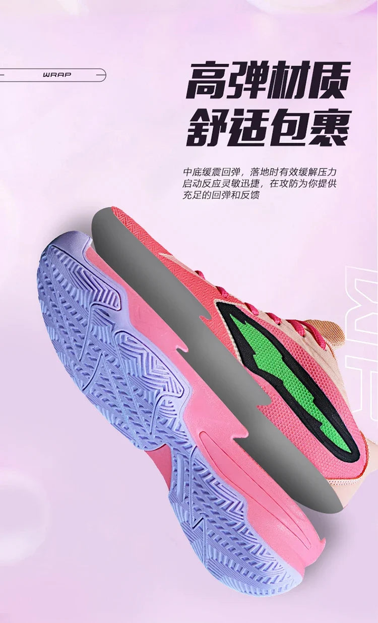 Men's Athletic Basketball Sneakers Breathable Cushioning Non-Slip Wearable Gym Training Running Shoes for Men And Women