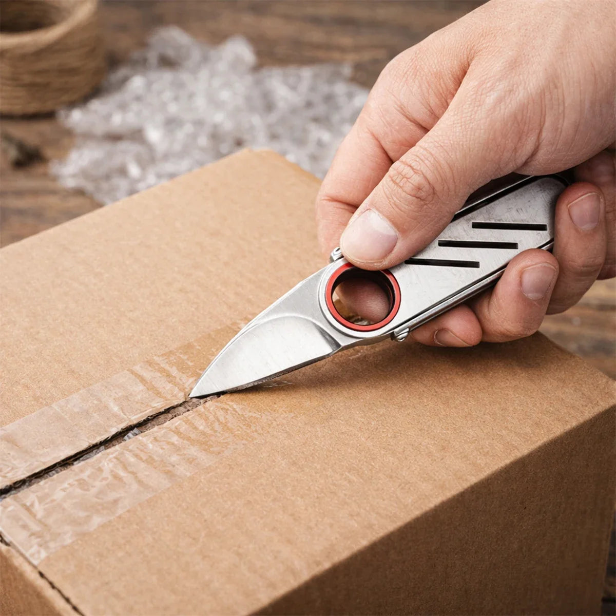 Mini Portable Stainless Steel Outdoor EDC Tool Key Chain Pendant Is the Perfect Tool for Opening Packages and Daily Use