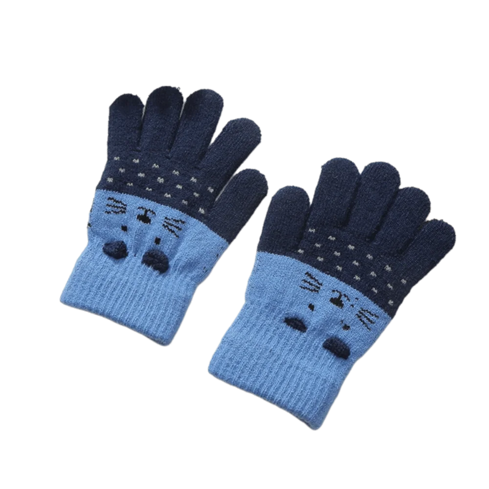 3- 10Years Old Fashion Warm Winter Gloves Coldproof Candy Color Children Mittens Soft Elastic Gloves Outdoor