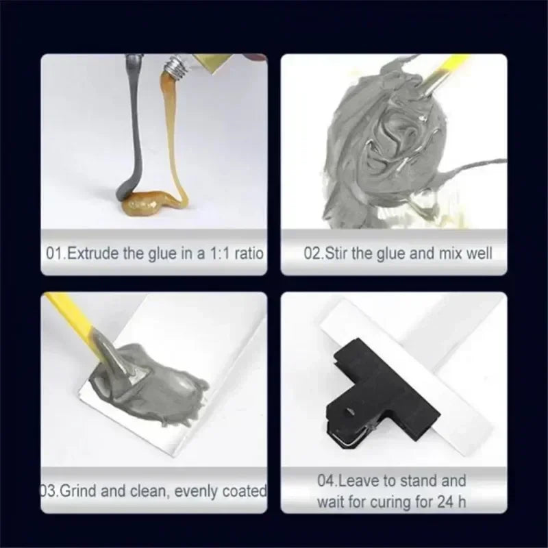 Home High Temperature Glue For Metal Welding Strength Repair Resistant Magic AB A Plastic Wood B Adhesive Purpose Bi Component
