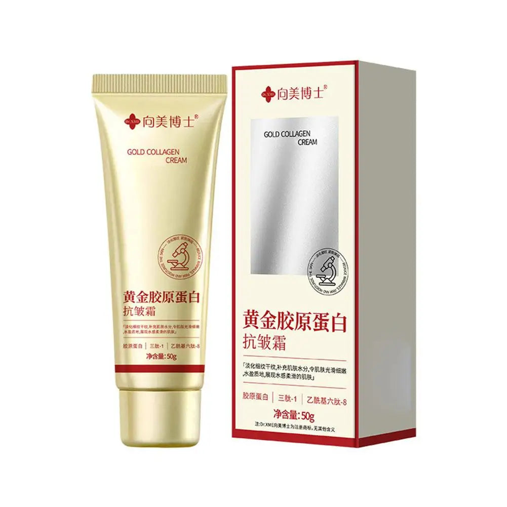 Gold Collagen Anti Wrinkle Cream Facial Tightening Moisturizing Fade Facial Fine Lines Facial Skin Care Products