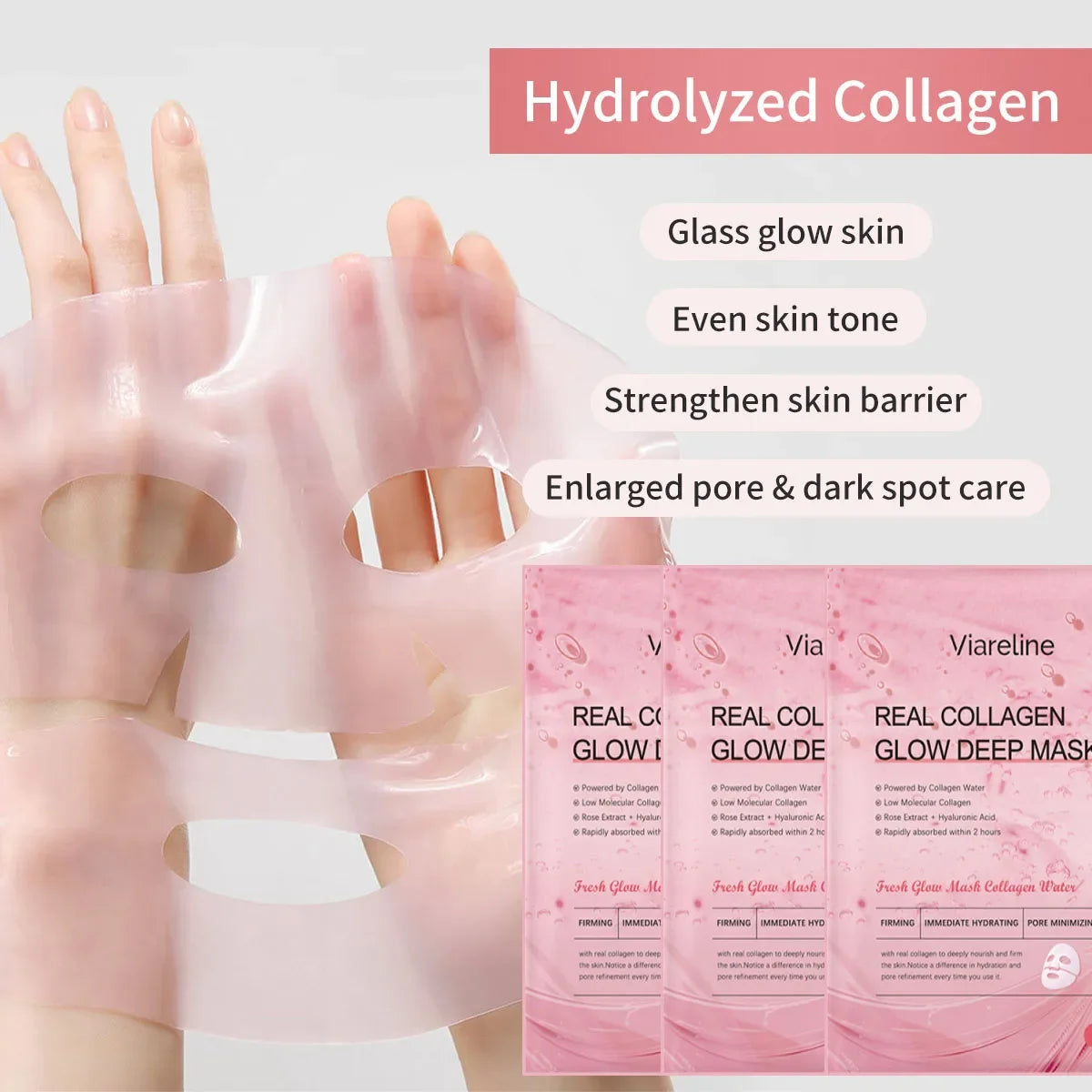 Overnight Collagen Mask Salmon DNA PDRN Face Mask For Glass Glow Skin Elasticity Hydrating Firming Smooth korean Skincare