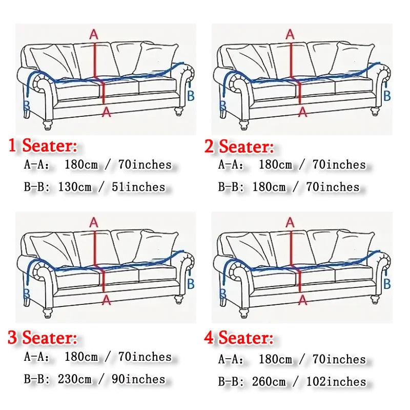 Solid Color Sofa Throw Blanket Non-slip Sofa Slipcovers Pets Kids Dust-proof Couch Armchair Covers Camping Picnic Blankets Home
