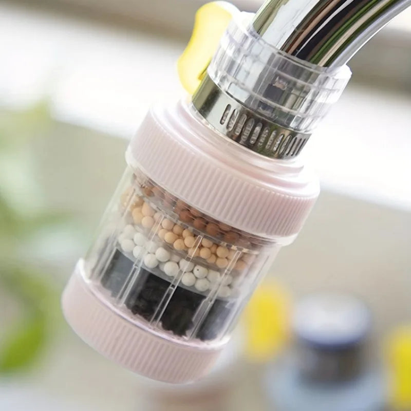 Six-layer Filter Cylindrical Bubbler, Faucet Filter Splash-proof Head Bubbler