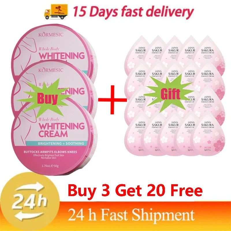 Glutathione Niacinamide Body Lotion Skin Brightening Hydrate Revitalize Even Skin Tone Whitening Face Bleaching Lightening Care