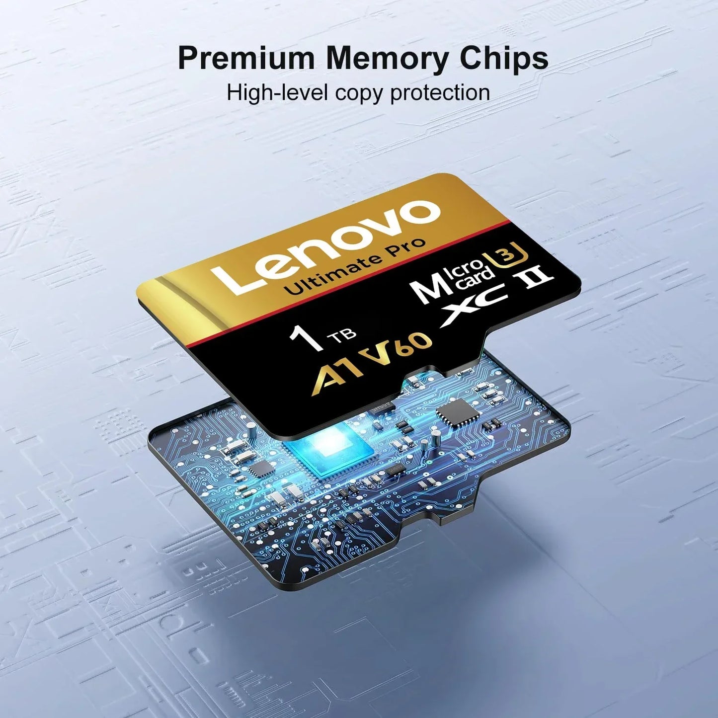 Lenovo 1TB Memory Card Stable Performance for Camera Surveillance Devices High Speed Micro TF SD Memory Card 512GB 256GB 128GB