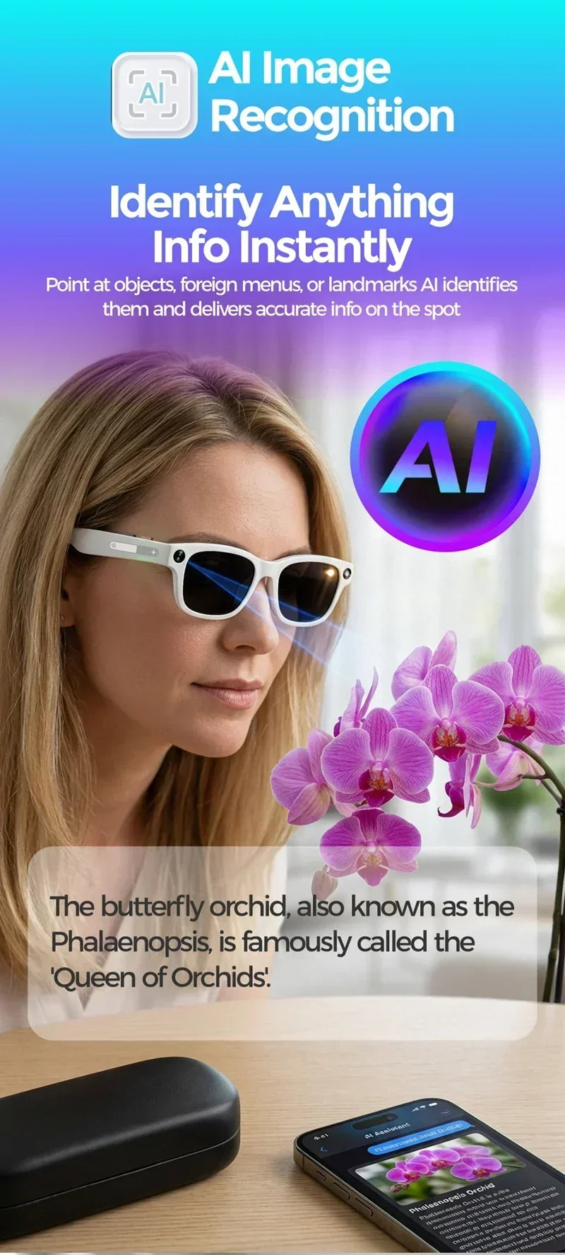 Lenovo AI Smart Glasses 8MP HD Camera 4K Shooting Image Conversation Translation Listening To Music Smart Glasses 2026 New