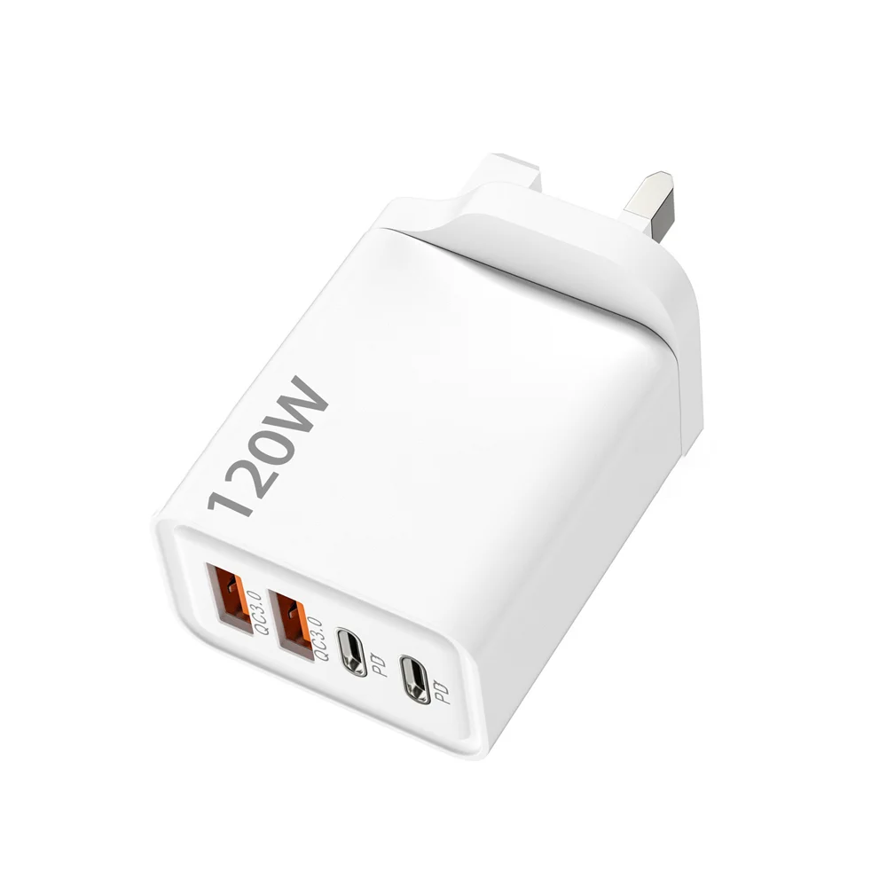 120W USB Type C Charger Mobile Phone Fast Charger Adapter For iPhone Samsung Xiaomi Quick Charge 3.0 EU/US/UK Plug Wall Charger