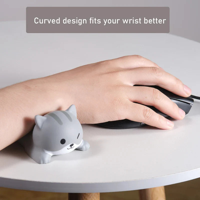 Cute Mouse Pad Keyboard Mouse Wrist Rest Support Girl Soft Computer Laptop Desk Mat Typing Protection Wrist Ergonomics Kawaii
