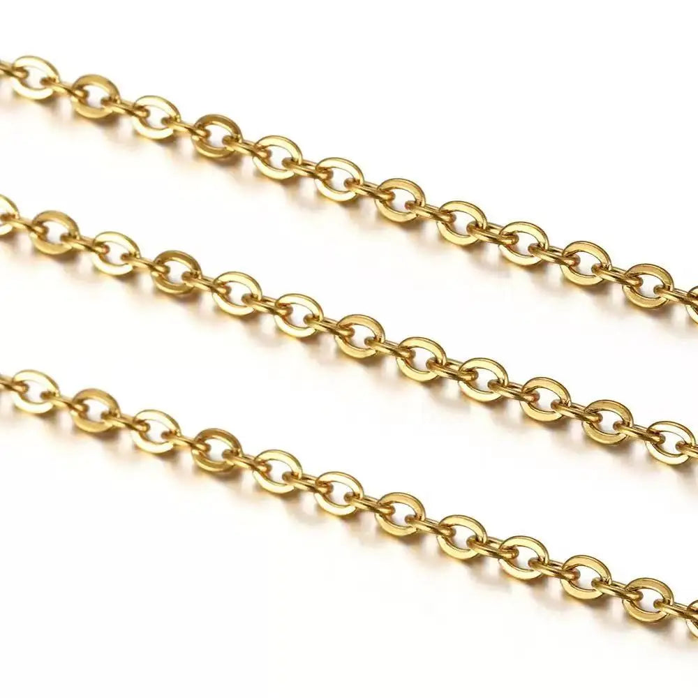 1PCS45+5cm fashionable and simple loose O-shaped collarbone chain necklace, suitable for single or stacked wearing, can be DIY
