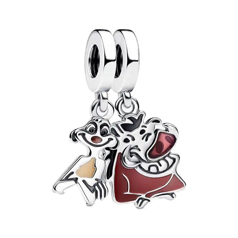 DSN 925 Silver King Of The Grasslands 2026 Charm Beads Pendant Fits Bracelet Necklace DIY Women Festival Party Jewelry Gifts