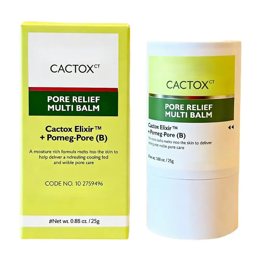 CACTOX Pore Relief Multi Balm 25g - Cactox Elixir & Pomeg-Pore Formula, Cooling Soothing Moisturizing Balm for Pore Care