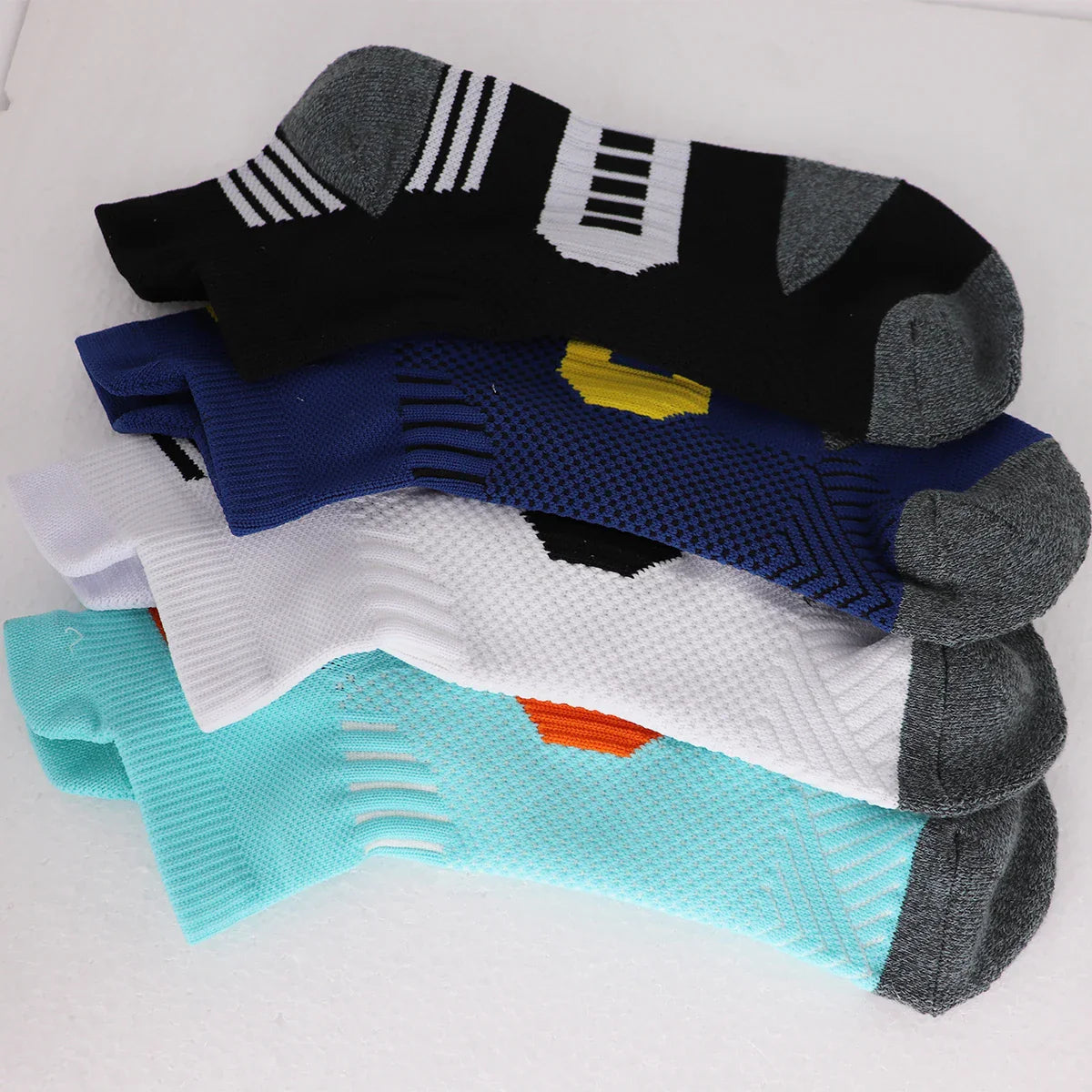 Non-Slip Sports Socks with Thickened Towel Bottom for Performance