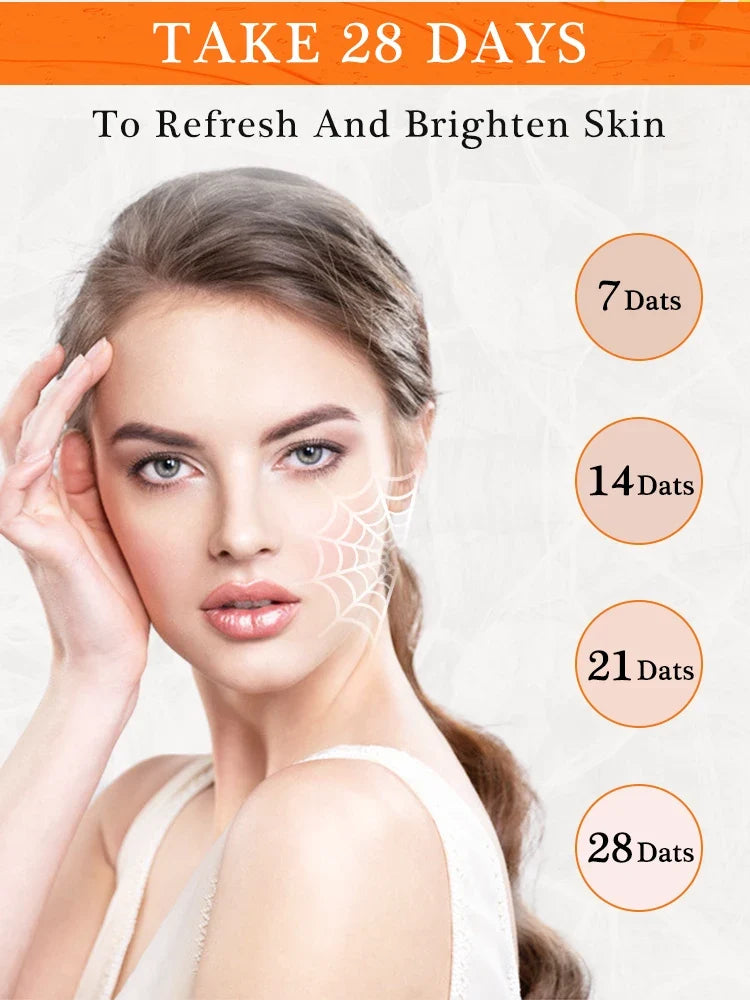 JoyPretty Vitamin C Face Cream Whitening Hyaluronic Acid Moisturizing Dark Spot Remover Brightening Facial Cream Skin Care 50g