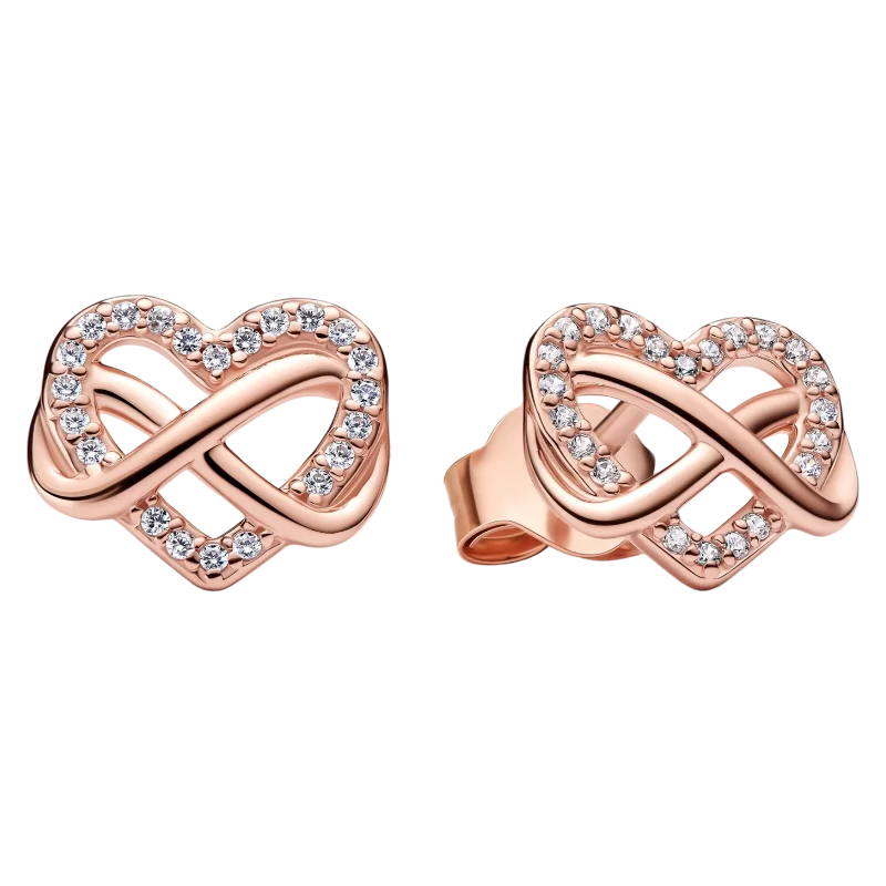 2026 Latest 925 Silver Exquisite Rose Gold Charm Earrings Personalized Pendant Beads, Fashionable Birthday Gift Gifts