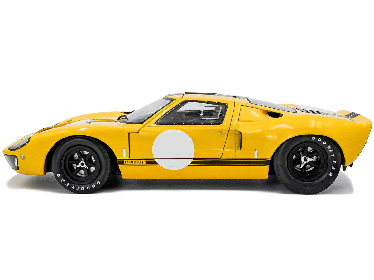 1968 Ford GT40 MK1 Yellow with Black Stripes "Competition" Series 1/18 Diecast Model Car by Solido