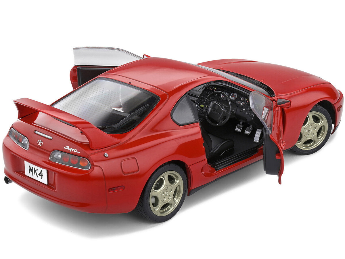 1993 Toyota Supra MK4 RHD (Right Hand Drive) Red 1/18 Diecast Model Car by Solido
