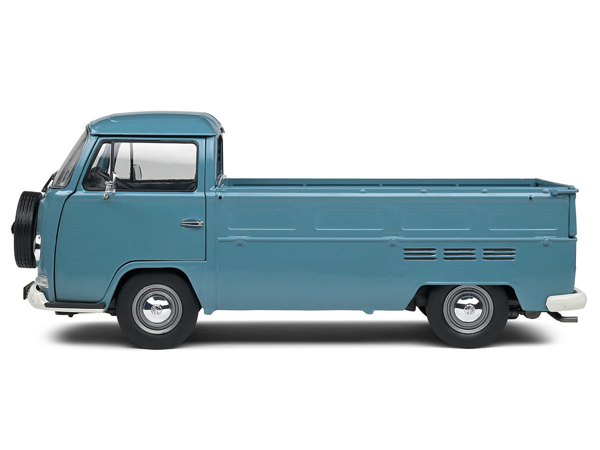 1968 Volkswagen T2 Pickup Truck Petrol Blue 1/18 Diecast Model Car by Solido