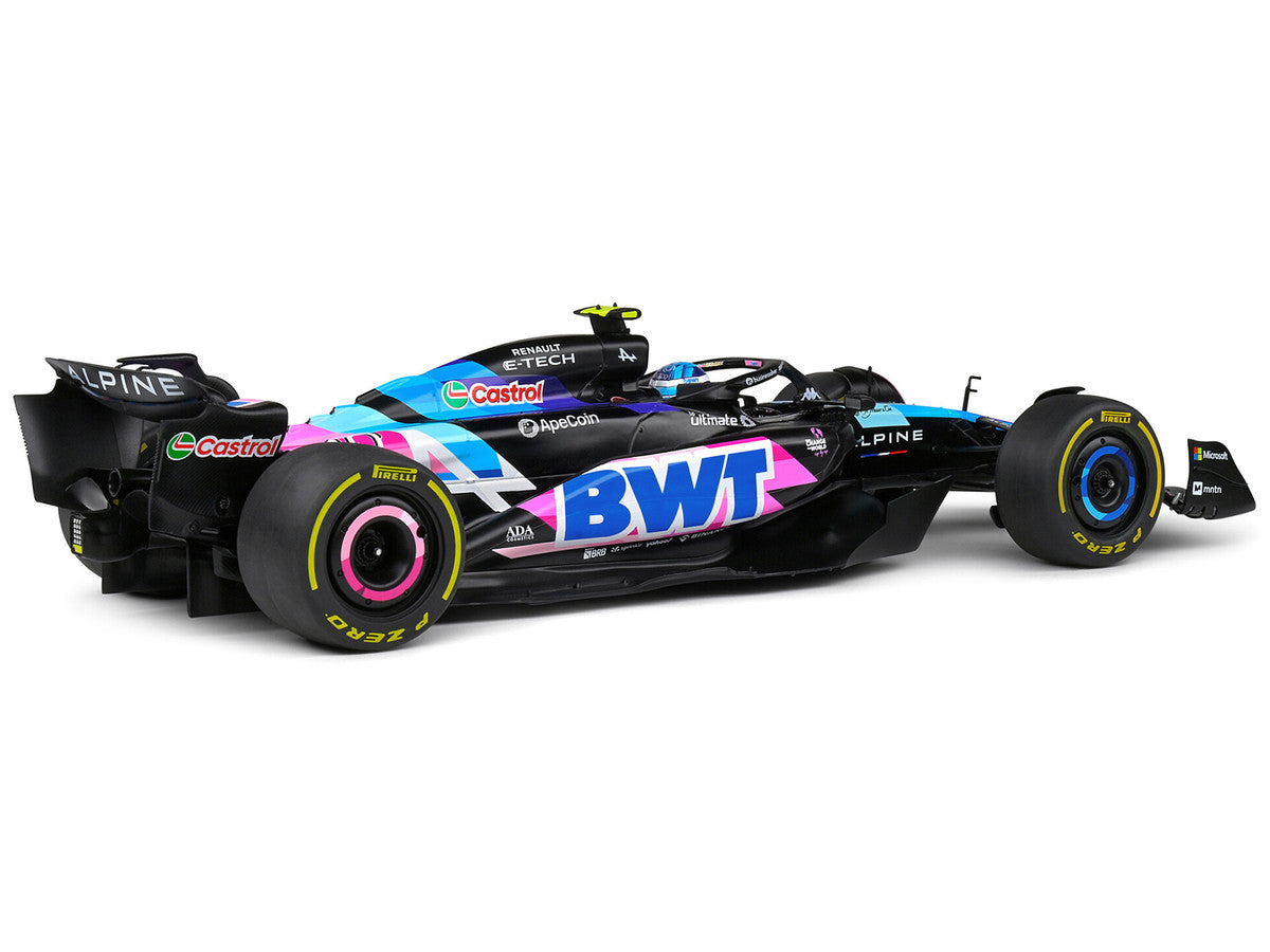 Alpine A524 #10 Pierre Gasly "BWT" Formula One F1 Monaco GP (2024) "Competition" Series 1/18 Diecast Model Car by Solido
