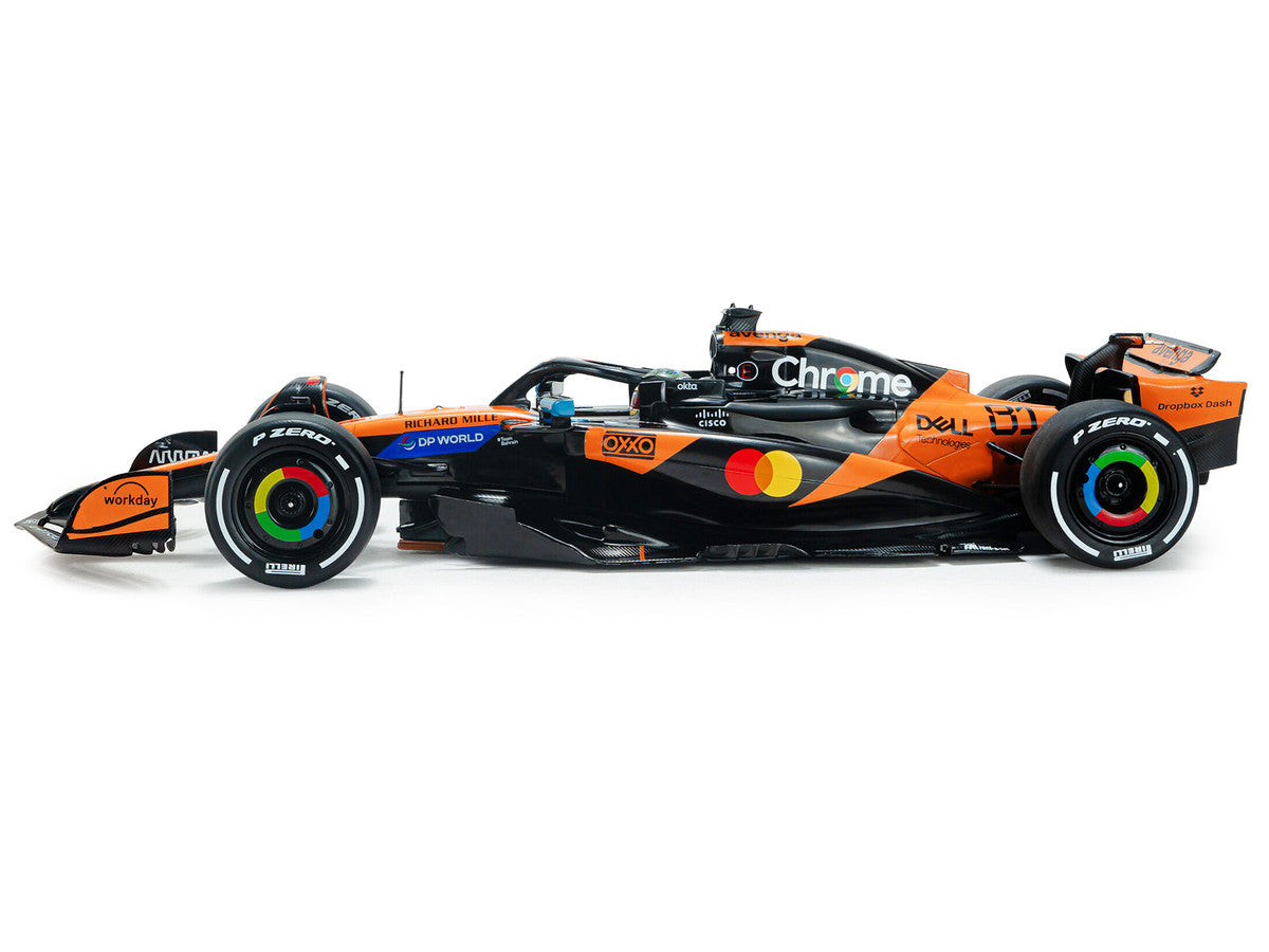 McLaren MCL39 #81 Oscar Piastri "OKX" Winner Formula One F1 "Chinese GP" (2025) "Competition" Series 1/18 Diecast Model Car by Solido