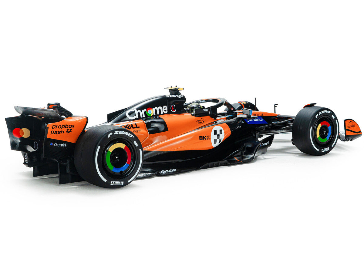 McLaren MCL39 #4 Lando Norris "OKX" Winner Formula One F1 "Monaco GP" (2025) "Competition" Series 1/18 Diecast Model Car by Solido