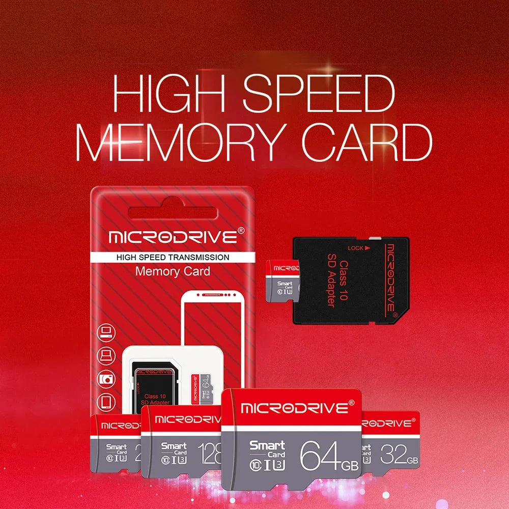 High Speed Mini SD Memory Card 256GB Class 10 Micro TF Flash USB Pen Drive Card 4GB 8GB 16GB 32GB 64GB 128GB for Smartphone