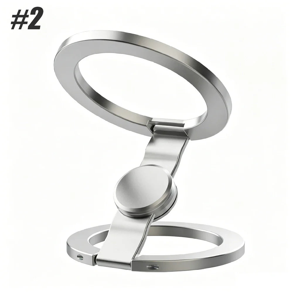 Magnetic Phone Stand 360° Rotating,3 in 1 Foldable Car & Desk Holder,Strong Magnet Grip with Fidget Spinner for OfficeTravelHome