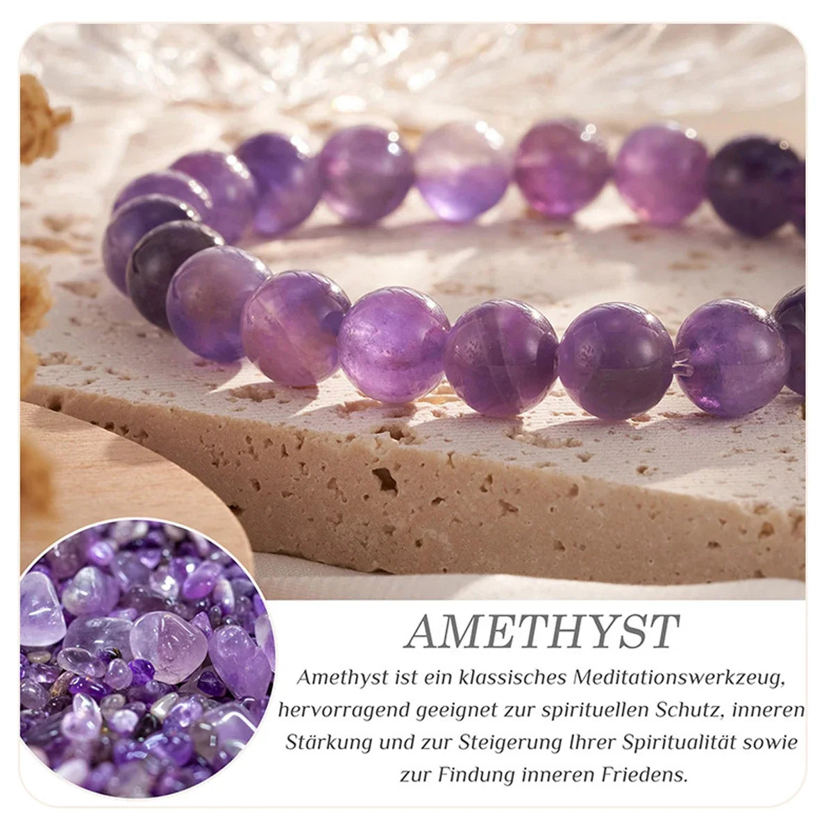 Natural Dream Lace Amethyst Stone Beaded Bracelets Women Purple Crystal Quartz Energy Bead Reiki Healing Bangle Jewelry Gift