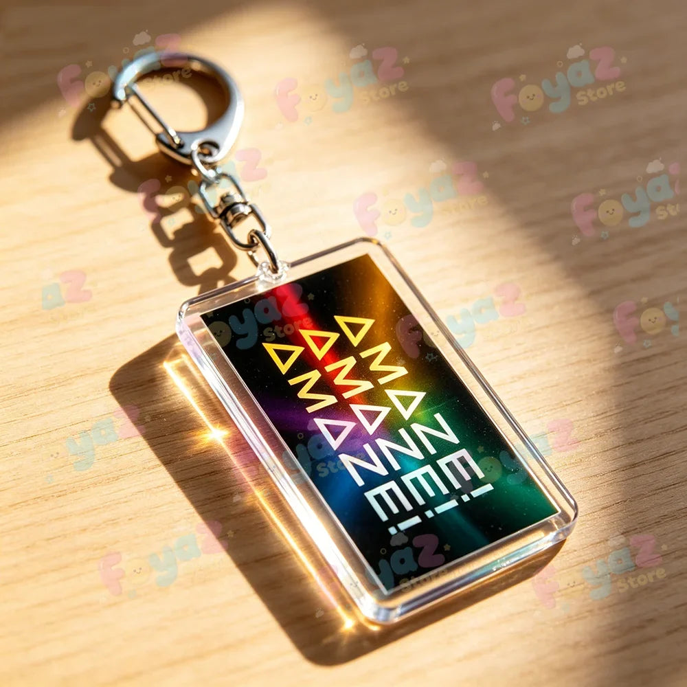 Rocky Amaze Amaze Keychains for Accessories Bag Charm Project Hail Mary Mission Crest Keyrings Jewelry Fans Gifts