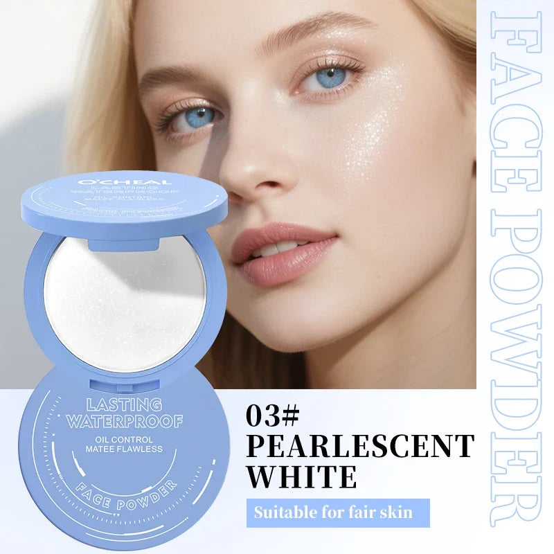 Concealer Setting Powder Compact Multi-Color Natural Drying Oil-Controlling Long-Lasting Waterproof Face Full Coverage Makeup