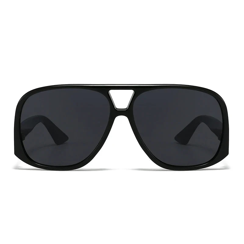Hiking Camping Oversized Women Double Bridges Anti Light Glasses Fashion Outdoor Driving Eyeglasses Beach Travel UV400 Shades