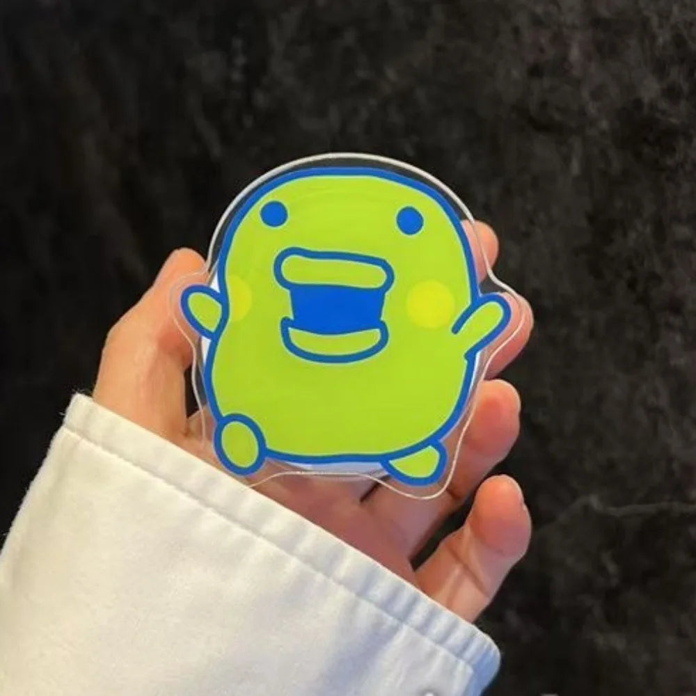 Kawaii Tamagotchi Family Magnetic Phone Stand With Retractable Airbag Strong Absorption Portable Anti-Fall Desktop Support Gifts
