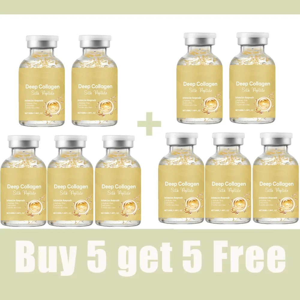 Silk Peptide Ampoule | Anti-Aging Serum with Collagen & 30 Peptide Complex for Intensive Lifting, Skin Tightening & Firming
