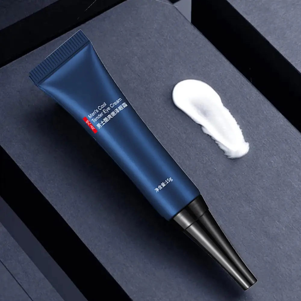 Men Eye Cream Caffeine Hyaluronate Cool Eye Gel Moisturizing Under Eye Cream For Dark Circles Puffiness Fine Lines Eye Care
